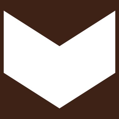 Düz vektör piktogram aşağı yön