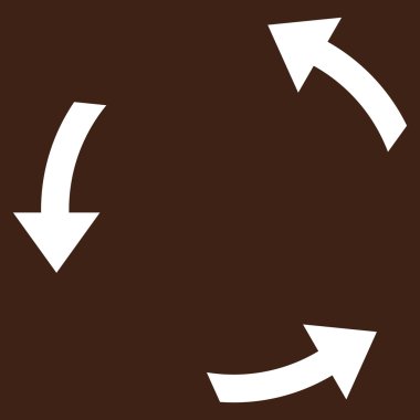 Saatin tersi yönde düz vektör Sembol döndürme