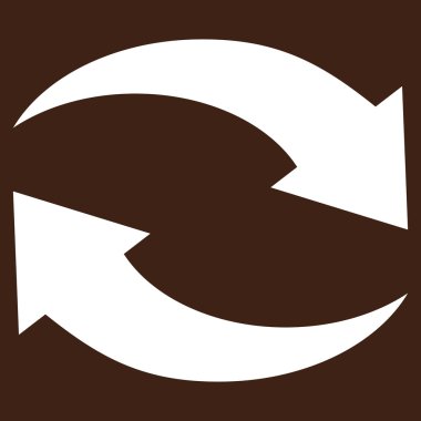 Exchange oklar düz vektör piktogram