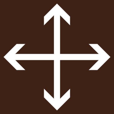 Oklar düz vektör piktogram genişletin