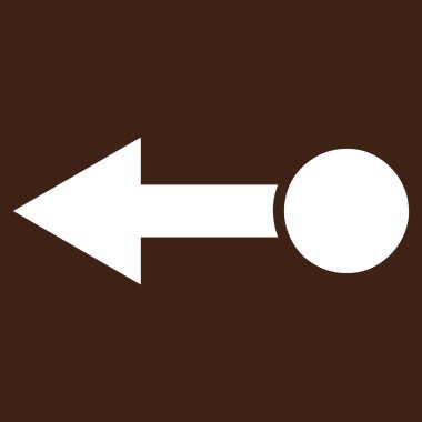 Sol düz vektör piktogram çekin