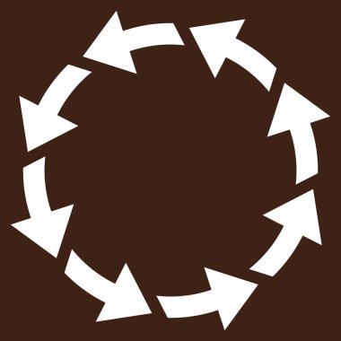 Saatin tersi yönde düz vektör Sembol döndürme