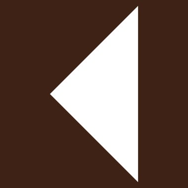 Ok ucu sol düz vektör piktogram