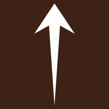 Düz vektör piktogram yukarı ok