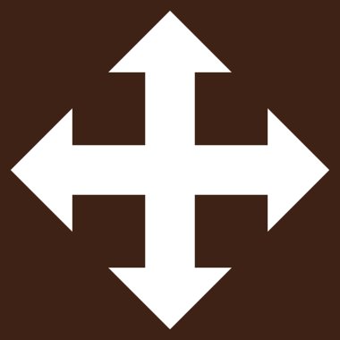 Oklar düz vektör piktogram genişletin