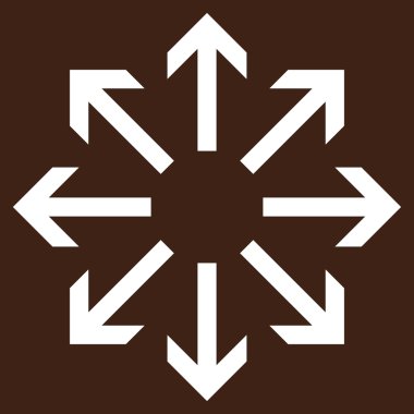 Radyal oklar düz vektör piktogram