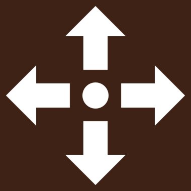 Oklar düz vektör piktogram genişletin