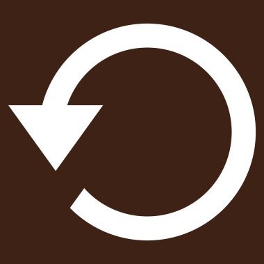 Saatin tersi yönde düz vektör Sembol döndürme