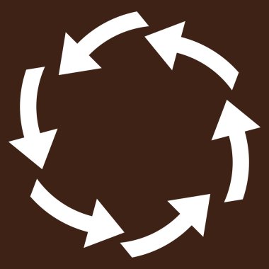 Dolaşım düz vektör piktogram