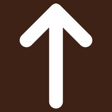 Düz vektör piktogram yukarı ok