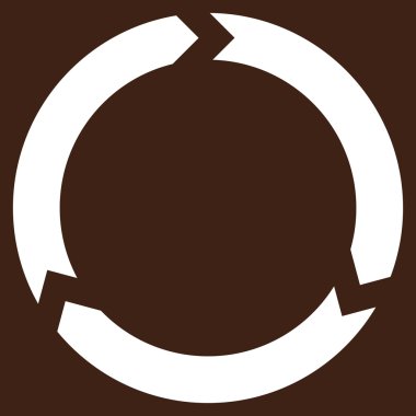 Döndürme düz vektör piktogram