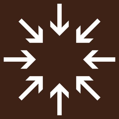 Basınç oklar düz vektör piktogram