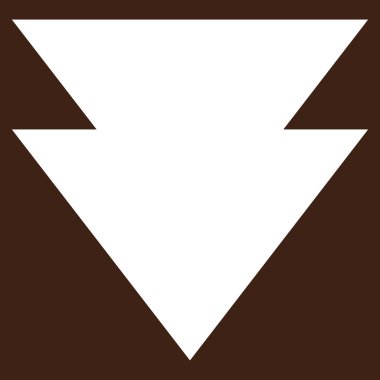 Düz Vektör PiktogramAşağı Taşı