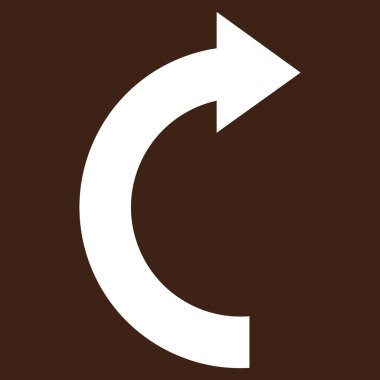 Doğru düz döndürme vektör piktogram