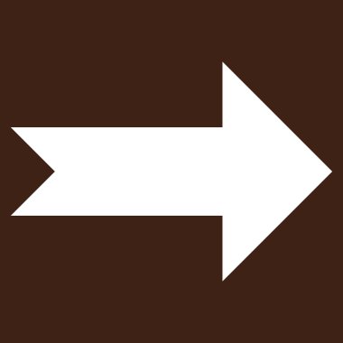 Düz vektör piktogram sağ ok