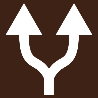 Split Oklar Yukarı Düz Vektör Pictogram