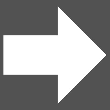 Düz vektör piktogram sağ ok