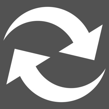 Oklar düz vektör piktogram Yenile