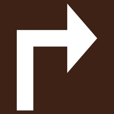 Doğru düz açmak vektör piktogram