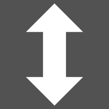 Dikey Değişim Okları Düz Vektör Piktogramı