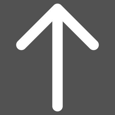 Düz vektör piktogram yukarı ok