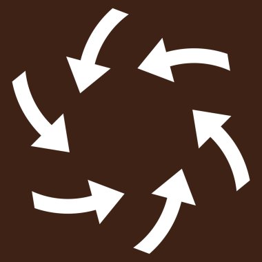 Oklar düz vektör piktogram girdap