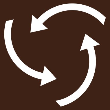 Oklar düz vektör piktogram girdap