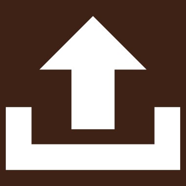 Düz vektör piktogram upload