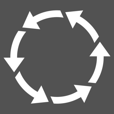 Saatin tersi yönde düz vektör Sembol döndürme