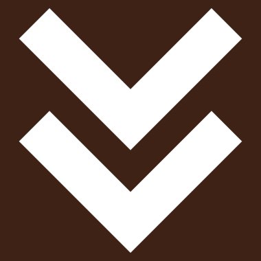 Shift Down Flat Vector Pictogram