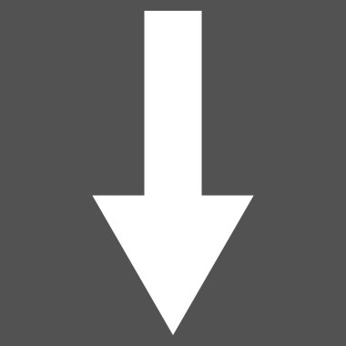 Düz vektör piktogram aşağı ok