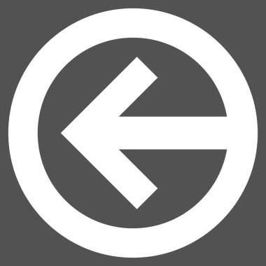 Yön sol düz vektör piktogram