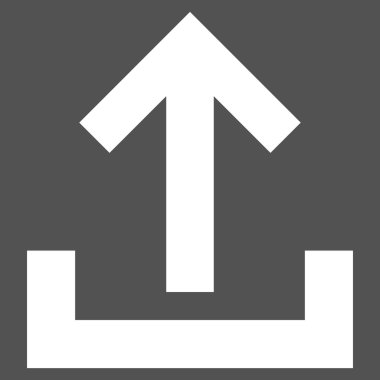 Düz vektör piktogram upload