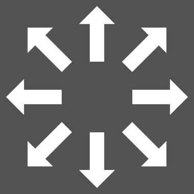 Oklar düz vektör piktogram patlayabilir