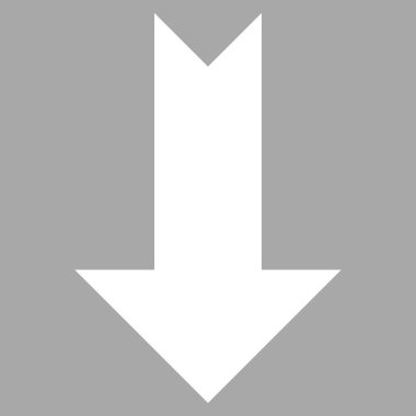 Düz vektör piktogram aşağı ok