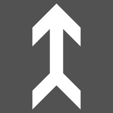 Düz vektör piktogram yukarı ok