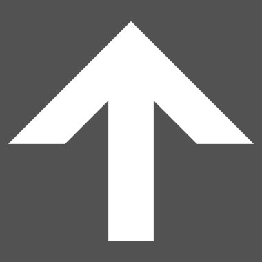 Düz vektör piktogram yukarı ok