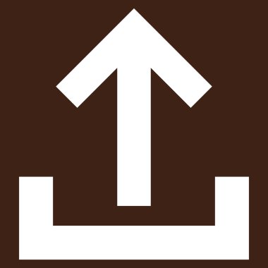 Düz vektör piktogram upload