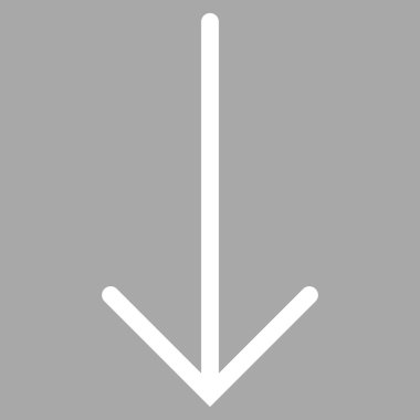 Düz vektör piktogram aşağı ok