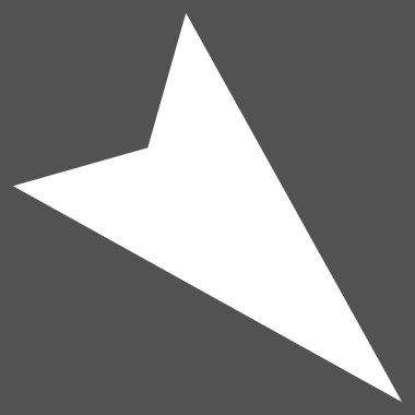 Ok ucu sağ aşağı düz vektör piktogram