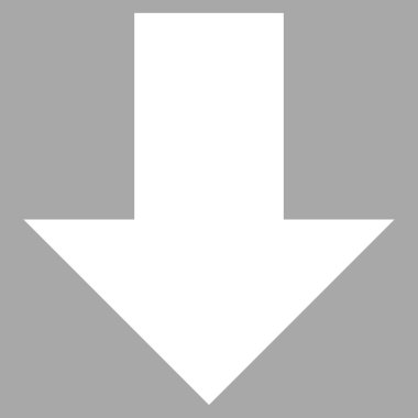 Düz vektör piktogram aşağı ok
