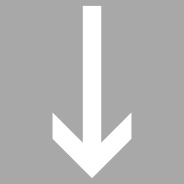 Düz vektör piktogram aşağı ok