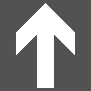 Düz vektör piktogram yukarı ok