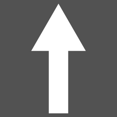 Düz vektör piktogram yukarı ok