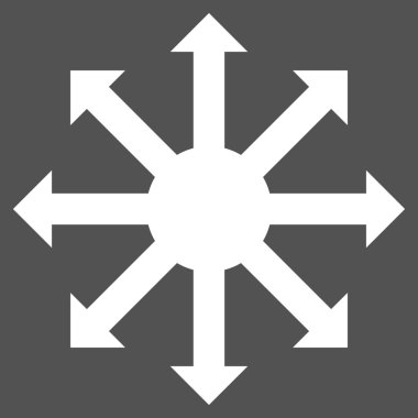 Radyal oklar düz vektör piktogram