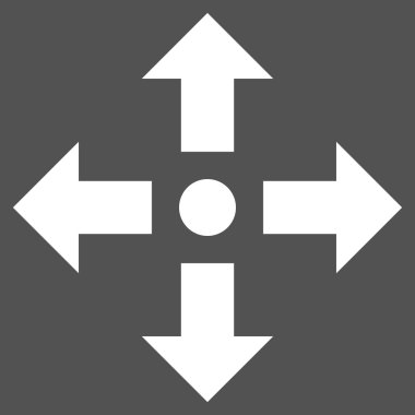 Oklar düz vektör piktogram genişletin