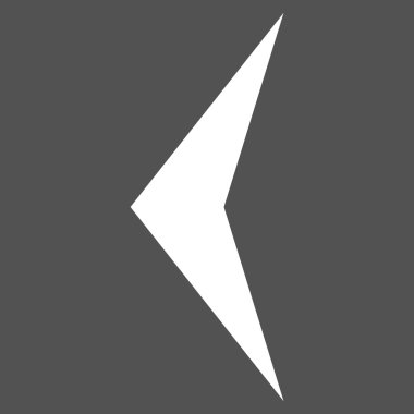 Ok ucu sol düz vektör piktogram