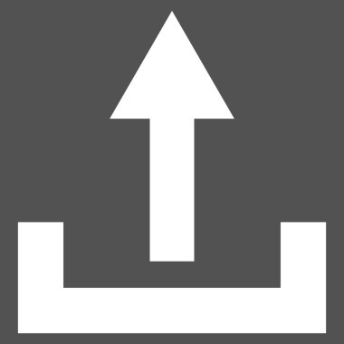 Düz vektör piktogram upload