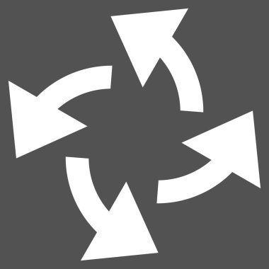 Santrifüj oklar düz vektör piktogram