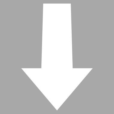 Düz vektör piktogram aşağı ok